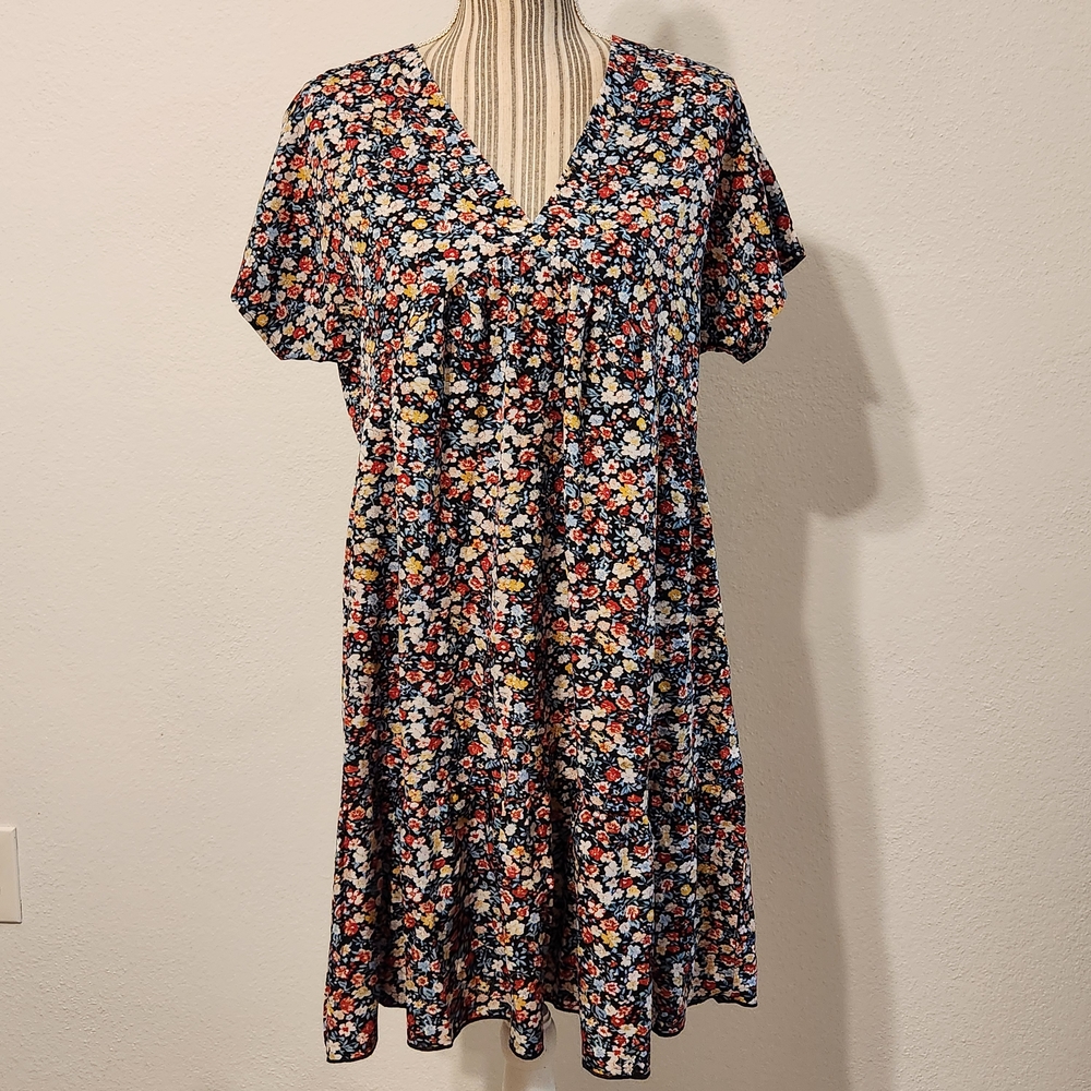 Floral V-Neck Dress
